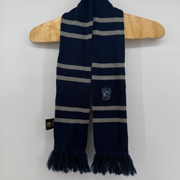 Harry Potter Ravenclaw Scarf Blue Silver Logo Tassel Warm Warner Bros. Cosplay - Picture 1 of 9